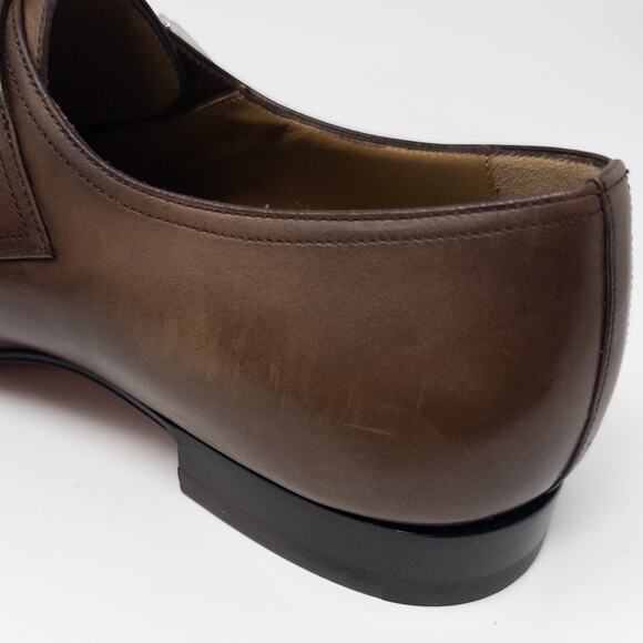 Christian Louboutin Mortimer Brown Leather Monk Strap Loafers Men’s 44 EU - Picture 6 of 9